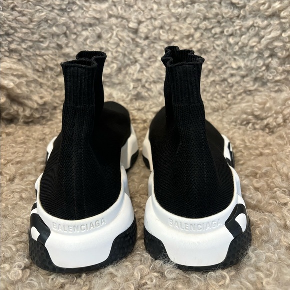 Balenciaga Speed Graffiti Sneakers - black and white - retail for $1200 - Picture 5 of 7